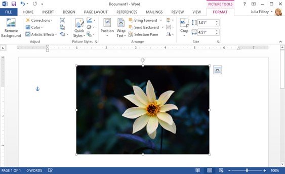 Επεξεργασία εικόνας με Microsoft Office